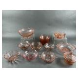 Vintage Pink Depression Glass Lot