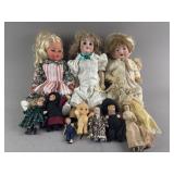 Vintage Porcelain Dolls & More