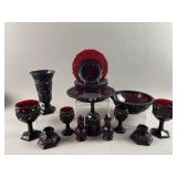 Vintage Avon Ruby Red Cape Cod Collection