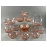 Vintage Swirl Pink Depression Glass & More