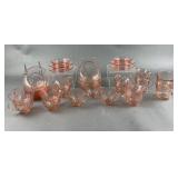 Vintage Pink Depression Glass Lot