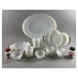 Vtg Fire King White Milk Glass Bowl & More