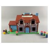 Vtg. Fisher-Price Little People Play Family House