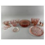 Vintage Pink Cherry Blossom Depression Glass