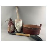 Antique Wooden Lobster Buoy & More