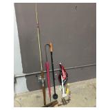 Vintage Fishing Poll, Magnetic Pickup Tool & More