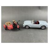 Burago 1/18 Scale & Harley Davidson 1/12 Scale