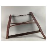 Antique Wooden-Framed Buck Saw