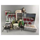 Lot of Vintage Christmas Decorations Tinsel & More