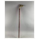 Vtg Style Walking Stick Brass Handle Eagleï¿½s Head