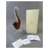 Lenox American by Design Brown Art Glass Giraffe