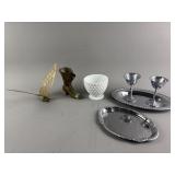 Hobnail Goblet, Brass Decor & More!