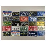 Lot of Vintage Motorcycle License Plates