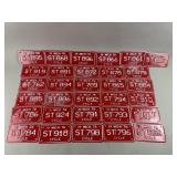 Lot of Vintage Motorcycle License Plates