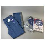 NWT Diane Gilman DG2 Jeans in Red & More Size 14T