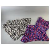 Isaac Mizrahi Live Size Large Floral Skirts Long
