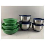 NIB Bon Appï¿½tit Stainless Mixing Bowl Set & More