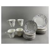 Mikasa Sonata Dinner Plates & Cups