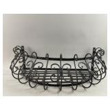 Vtg Wall-Mounted Metal Planter