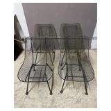 Mid Century Danish Modern Woodward Sculptura Mesh