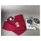 NWT Diane Gilman DG2 Jeans in Red & More Size 14T