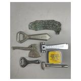 Vtg Strohï¿½s Beer Advertising Bottle Opener & More