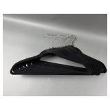 12 Fabric Black Hangers