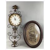 Vtg/Antq WoodFrame with Convex Bubble Glass/More