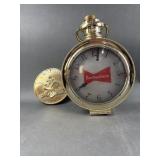 Vintage Budweiser Hanging Clock