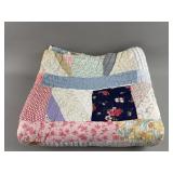 Vintage Handmade Patchwork Crazy Quilt