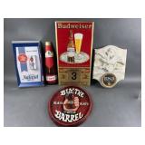 Vintage Beer Plastics Signs & More