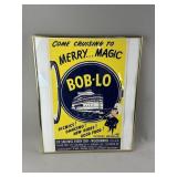 Framed Vintage Bob Lo Island Detroit Poster