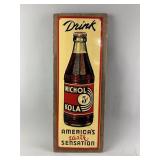 1930s 40s Drink Nichol Kola Advertising Sign