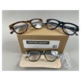 3 Reading Glasses Foster Grant Design Optics