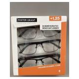 3 Reading Glasses Foster Grant Design Optics