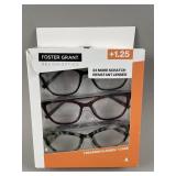 3 Reading Glasses Foster Grant Design Optics