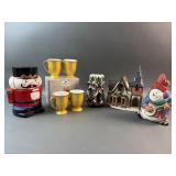 Misc Christmas Decor & Cookie Jars