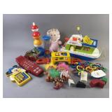 Vtg Fisher-Price Houseboat & More Toys