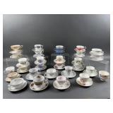 Vintage Assorted Tea Cups & Saucers