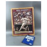 Vintage Mike Schmidt Framed Poster & Trading Cards