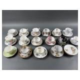 Vintage Assorted Tea Cups w/ Saucers