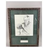 Framed Sketch Portrait by George Griffith