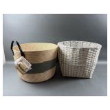 Faux Wicker Baskets 2
