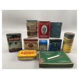 Lot of Vintage Tobacco Tins & More