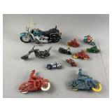 Lot of Miniature Motorcycles Harley & More