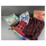 Vintage Kilt, Scarf, Umbrellas & Home Goods