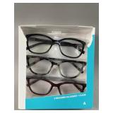 Foster Grant Design Optics Reading Glasses 3pk