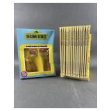 Vintage Sesame Street Books & Big Bird Costume