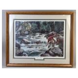 Print Of Strike of a Steelhead By James Sessions