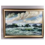 Framed/Original Vtg Oil Painting by Toliatti